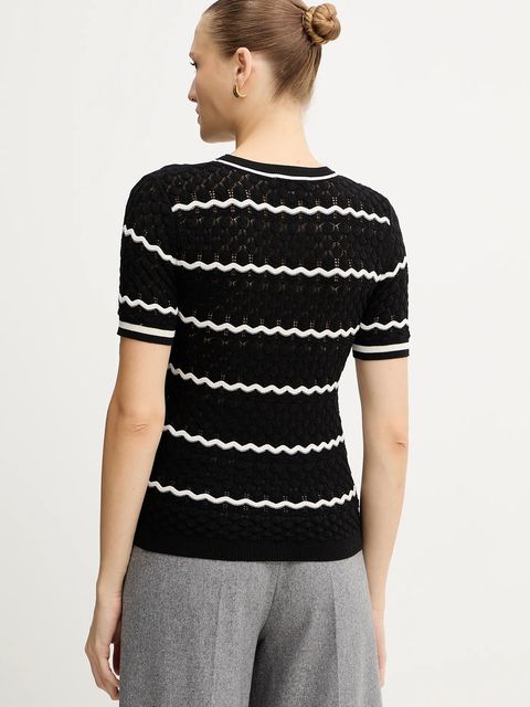 Morgan t-shirt damskie kolor czarny MCLEMA