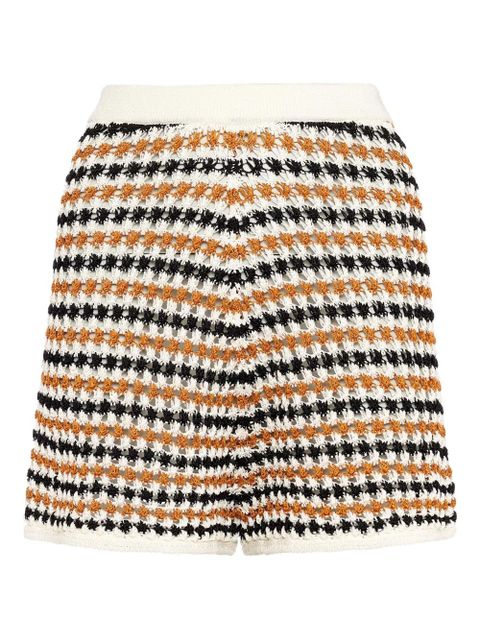 ERES Disco striped crochet shorts - White - zdjęcie produktu nr 1