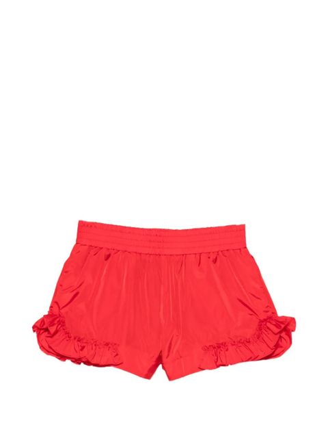 Simone Rocha ruffled mini shorts - Red - zdjęcie produktu nr 1