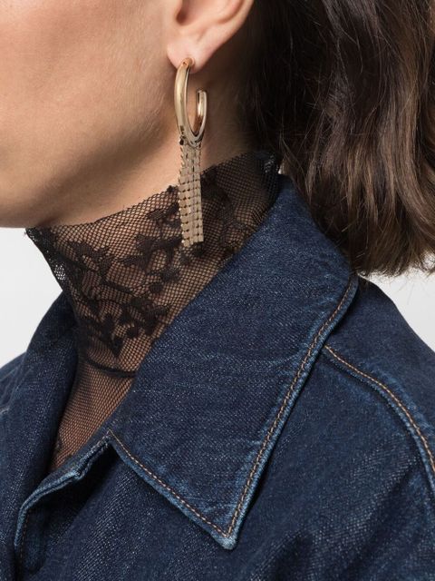 Rabanne Pixel hoop earrings - Gold - zdjęcie produktu nr 2