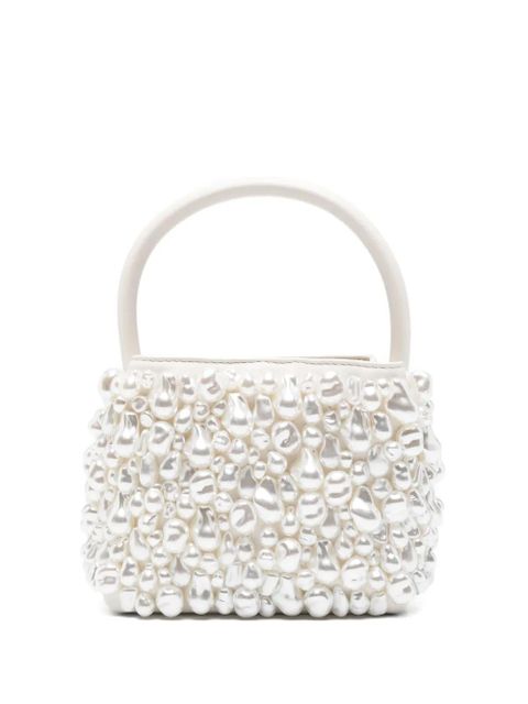 Cult Gaia Solene pearl-embellished top handle bag - White - zdjęcie produktu nr 1