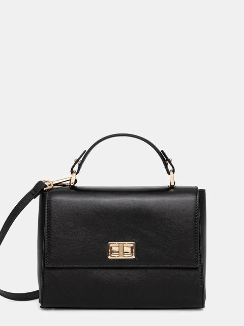 Geox torebka skórzana ELEANA kolor czarny D56ZRB 00043 - zdjęcie produktu nr 1