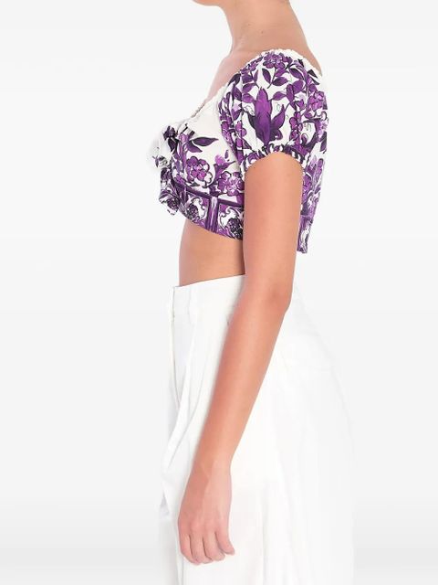 Dolce & Gabbana floral-pattern top - White