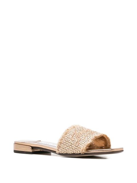Jimmy Choo Joa frayed sandals - Gold - zdjęcie produktu nr 2
