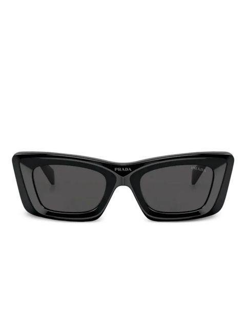 Prada Eyewear logo-plaque sunglasses - Black - zdjęcie produktu nr 1