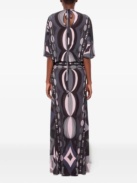 PUCCI collane print long dress - Grey - zdjęcie produktu nr 2