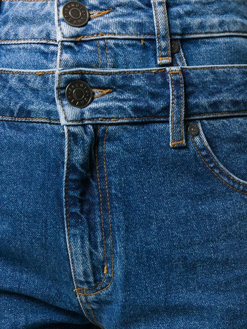 SANDRO Kitty double-waisted jeans - Blue