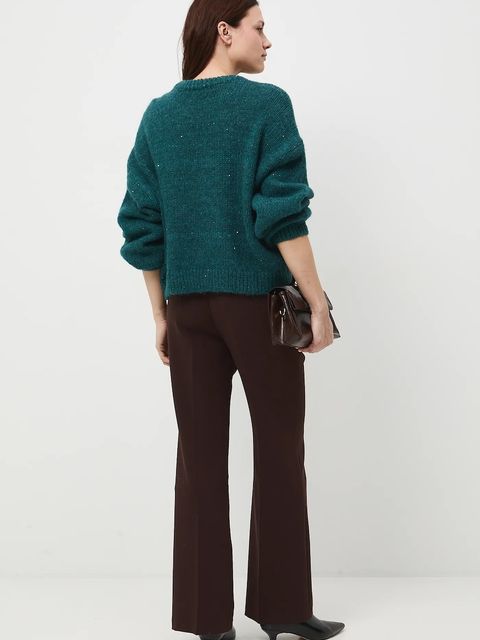 Medicine sweter damski kolor zielony ciepły