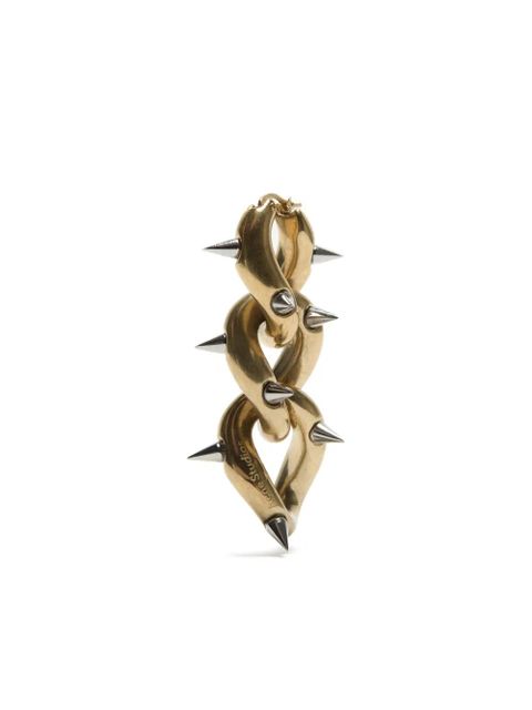Acne Studios spiked chain earrings - Gold - zdjęcie produktu nr 2