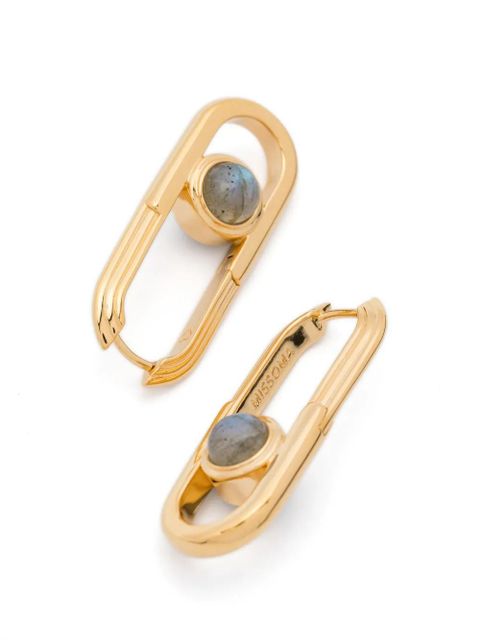 Missoma Zenyu Link Gemstone hoops - Gold