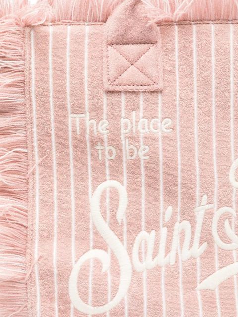 MC2 Saint Barth Vanity striped tote bag - Pink