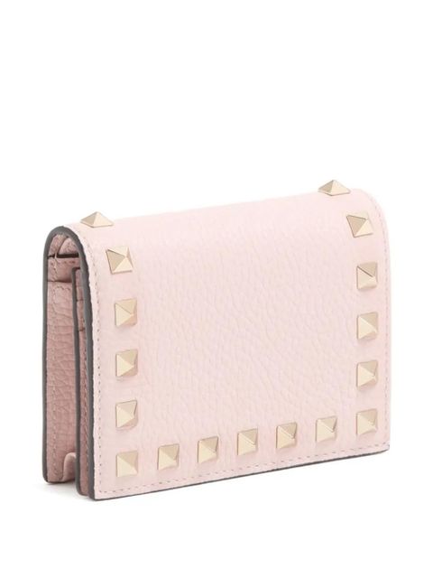 Valentino Garavani small Rockstud grainy calfskin wallet - Pink - zdjęcie produktu nr 2