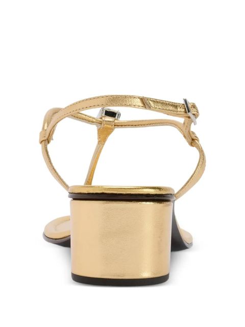 Giuseppe Zanotti Maeeve rhinestone strap thong sandals - Gold