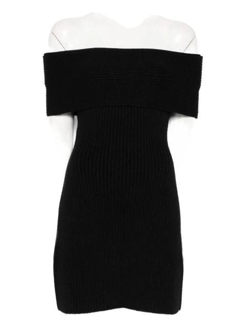 Givenchy off-shoulder ribbed dress - Black