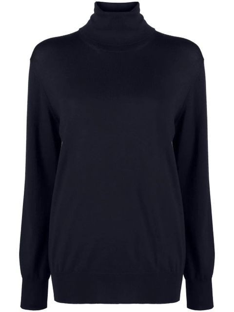 Jil Sander roll-neck wool jumper - Blue - zdjęcie produktu nr 1