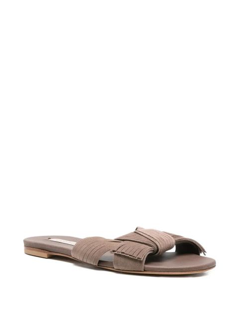 Casadei fringed knotted sandals - Brown - zdjęcie produktu nr 2