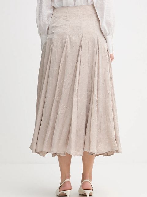 Hoss Intropia spódnica kolor beżowy maxi rozkloszowana 8422456 - zdjęcie produktu nr 2