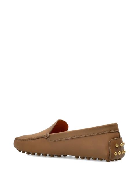 Tod's studded leather loafers - Neutrals