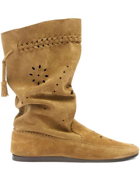 ISABEL MARANT braided tassel welky boots - Brown - zdjęcie produktu nr 1