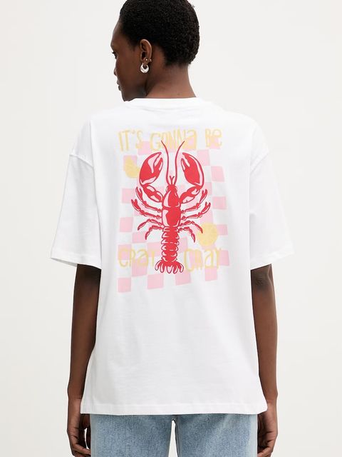 United Colors of Benetton T-shirt damski bawełniany - zdjęcie produktu nr 1