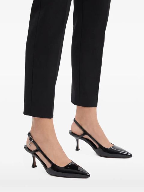 Maje pointed-toe slingback pumps - Black
