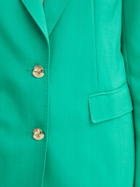 Morgan marynarka kolor zielony jednorzędowa gładka VAKOY