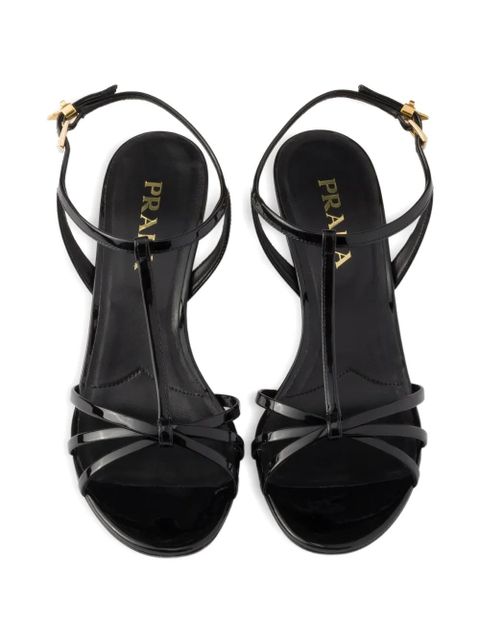 Prada patent leather sandals - Black