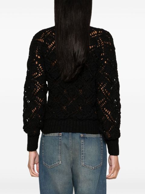 MARANT ÉTOILE Joey open-knit jumper - Black