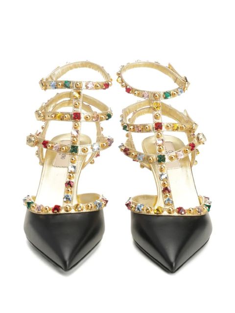 Valentino Garavani embellished T-bar sandals - Black