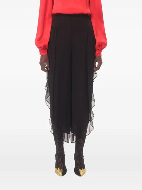 Valentino Garavani georgette balloon trousers - Black