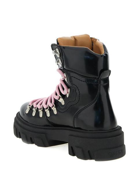 GANNI Cleated mountain boots - Black