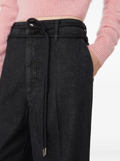 Sportmax Capsule drawstring jeans - Black