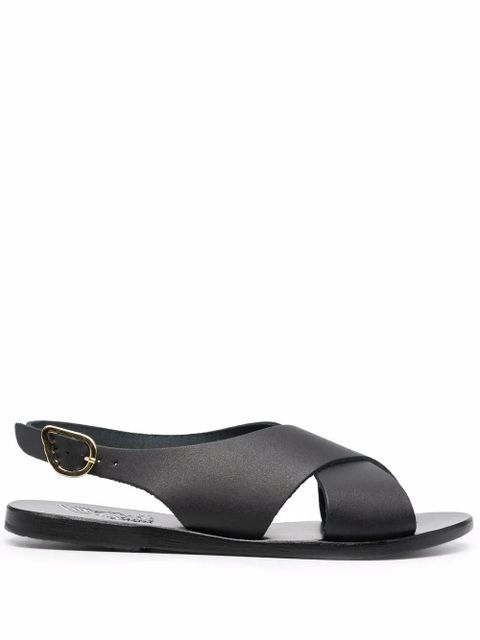 Ancient Greek Sandals Maria crossover-strap sandals - Black - zdjęcie produktu nr 1
