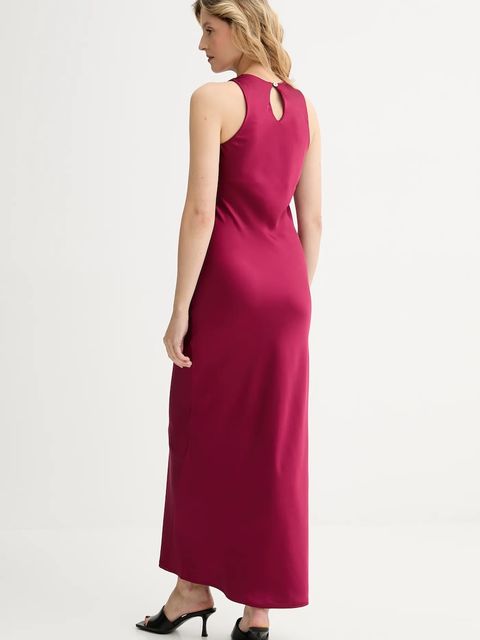 Answear.LAB sukienka kolor bordowy maxi rozkloszowana - zdjęcie produktu nr 2