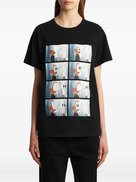 KHAITE Maeve eye-popping print T-shirt - Black