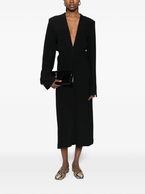 TOTEME tailored slouch midi dress - Black - zdjęcie produktu nr 2