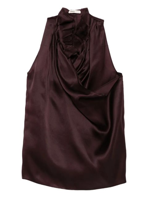 KHAITE Meegan draped top - Brown - zdjęcie produktu nr 1
