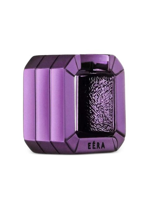 EÉRA 18k white gold Candy huggie single earring - Purple