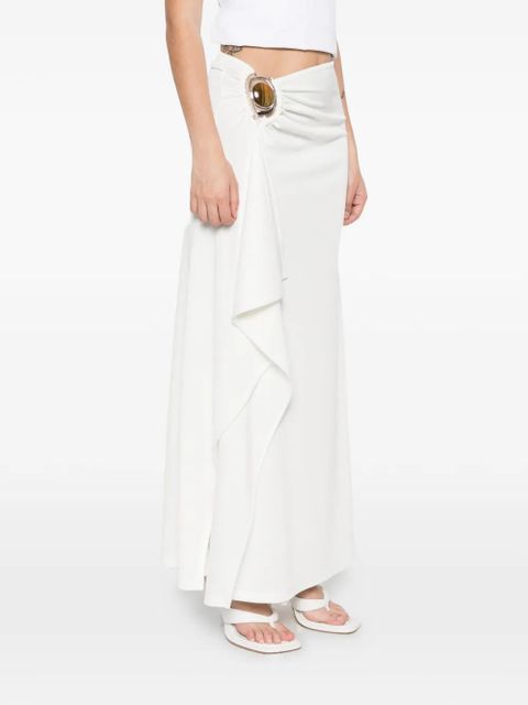 Christopher Esber Occhio crystal-embellished skirt - White