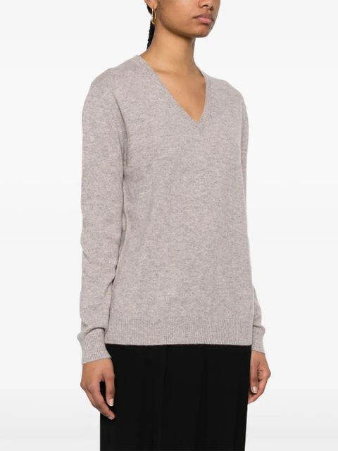 LouLou de Saison Serafini V-neck cashmere jumper - Neutrals