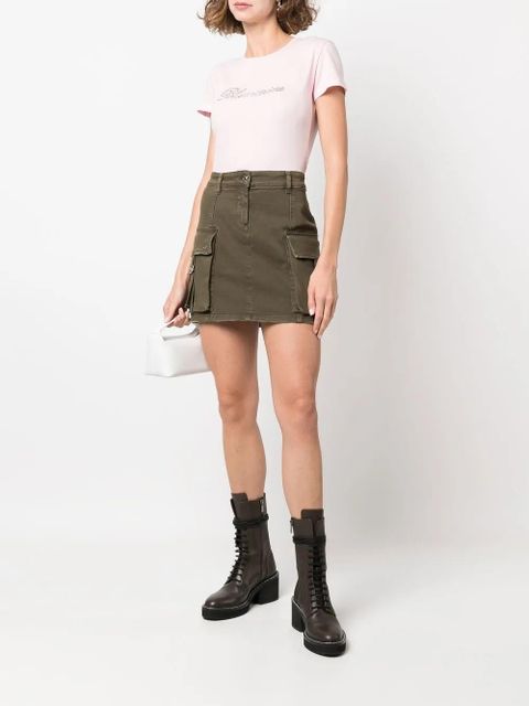 Blumarine logo crew-neck T-shirt - Pink - zdjęcie produktu nr 2