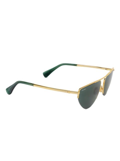 Max Mara Eyewear geometric-frame sunglasses - Gold