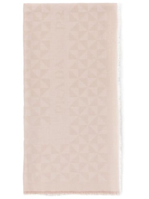 Prada logo-jacquard scarf - Pink - zdjęcie produktu nr 1