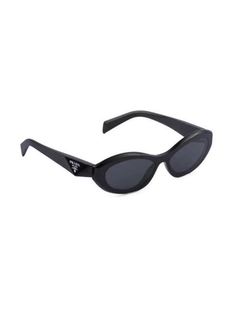 Prada Eyewear Symbole oval-frame sunglasses - Black