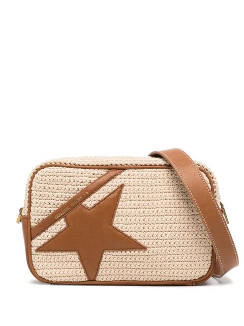 Golden Goose Star-patch crochet crossbody bag - Brown - zdjęcie produktu nr 1