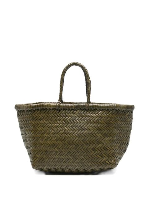 DRAGON DIFFUSION Small Bamboo Triple Jmp woven tote bag - Green - zdjęcie produktu nr 1