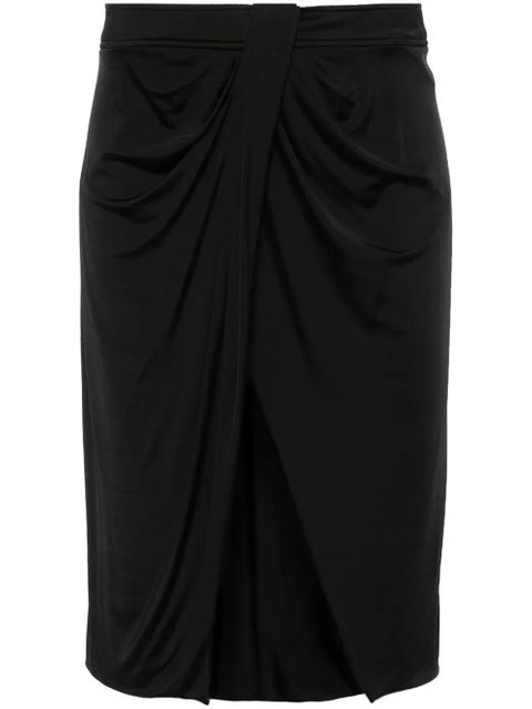 TOM FORD wrap jersey mini skirt - Black - zdjęcie produktu nr 1