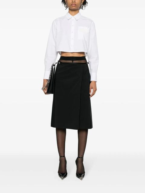 Givenchy Voyou taffeta wrap skirt - Black - zdjęcie produktu nr 2