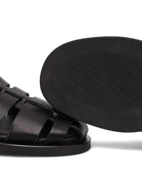 ALOHAS leather sandals - Black