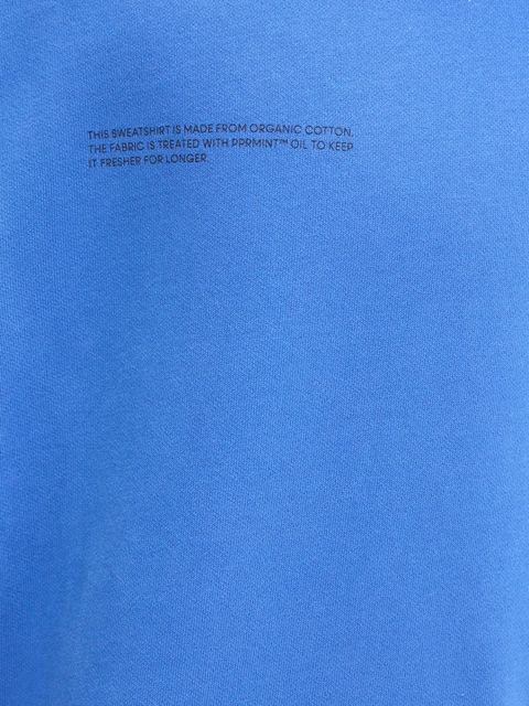 Pangaia bluza bawełniana kolor niebieski z nadrukiem